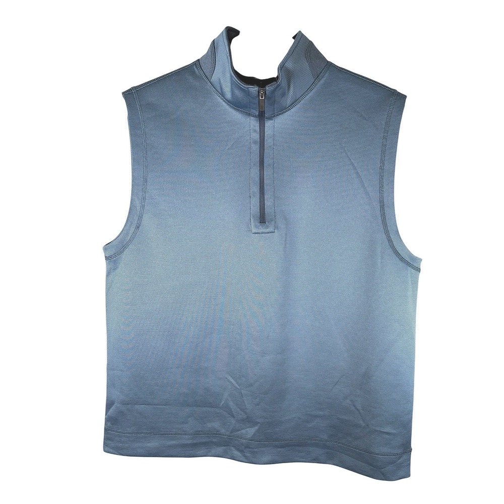 Hickey Freeman Mens Large  Quarter Zip Performance Golf Vest‎